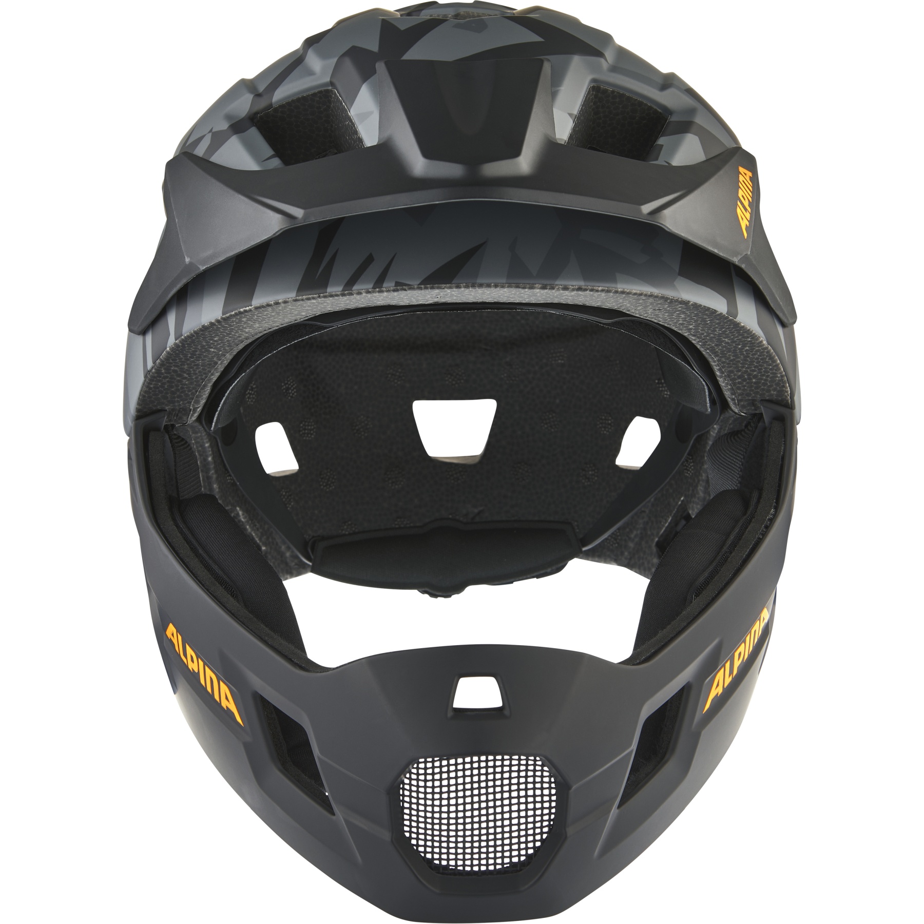 Alpina Rupi Full-Face Helmet Kids - black-camo orange matt | BIKE24