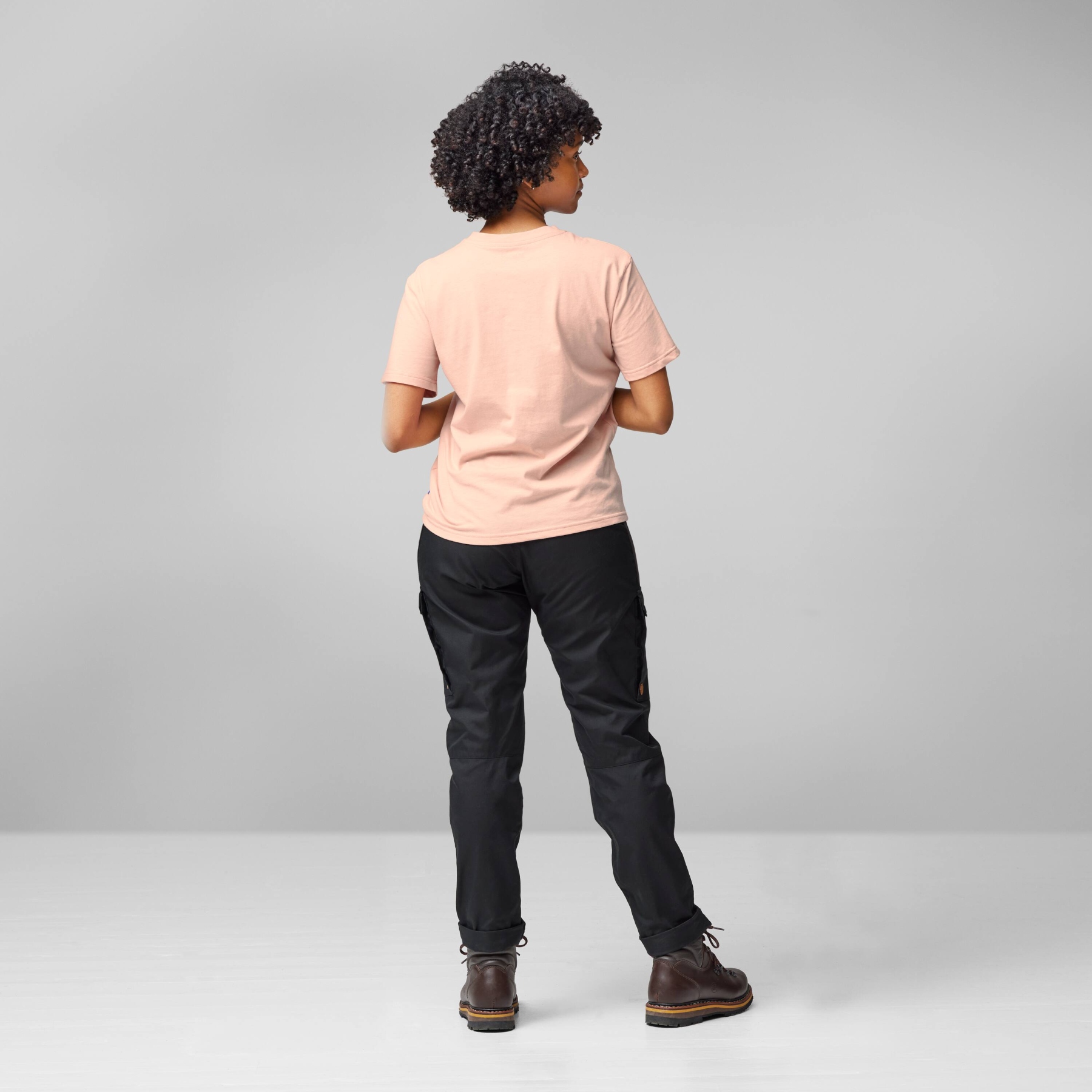 Fjällräven Lush Logo T-Shirt Women - chalk rose | BIKE24