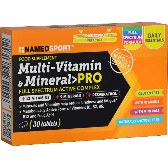 Productfoto van NAMEDSPORT Multi-Vitamin &amp; Mineral PRO - Voedingssupplement - 30 tabletten