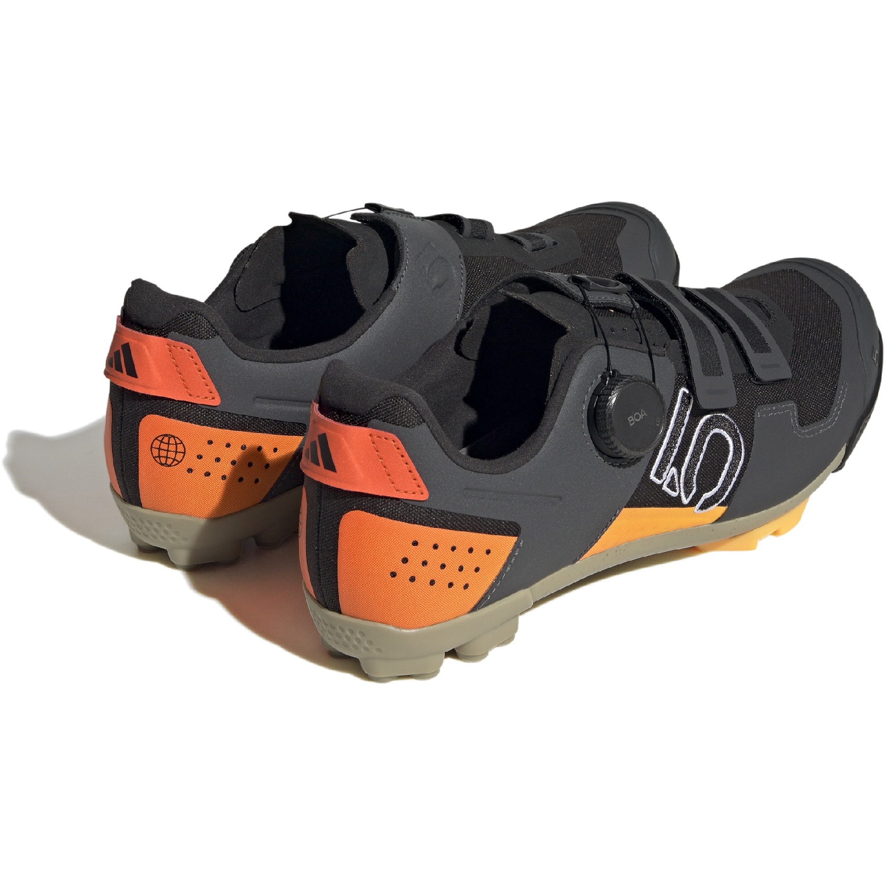 Orange mountain bike on sale shoes