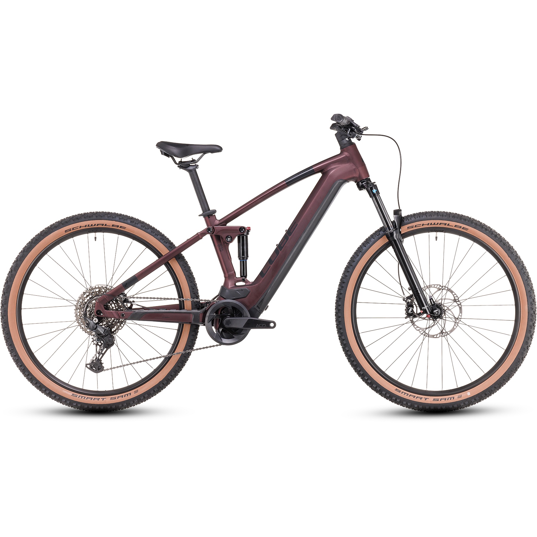 Picture of CUBE STEREO HYBRID 120 ONE 750 - Electric Mountainbike - 2024 - 29&quot; - rubyred / black