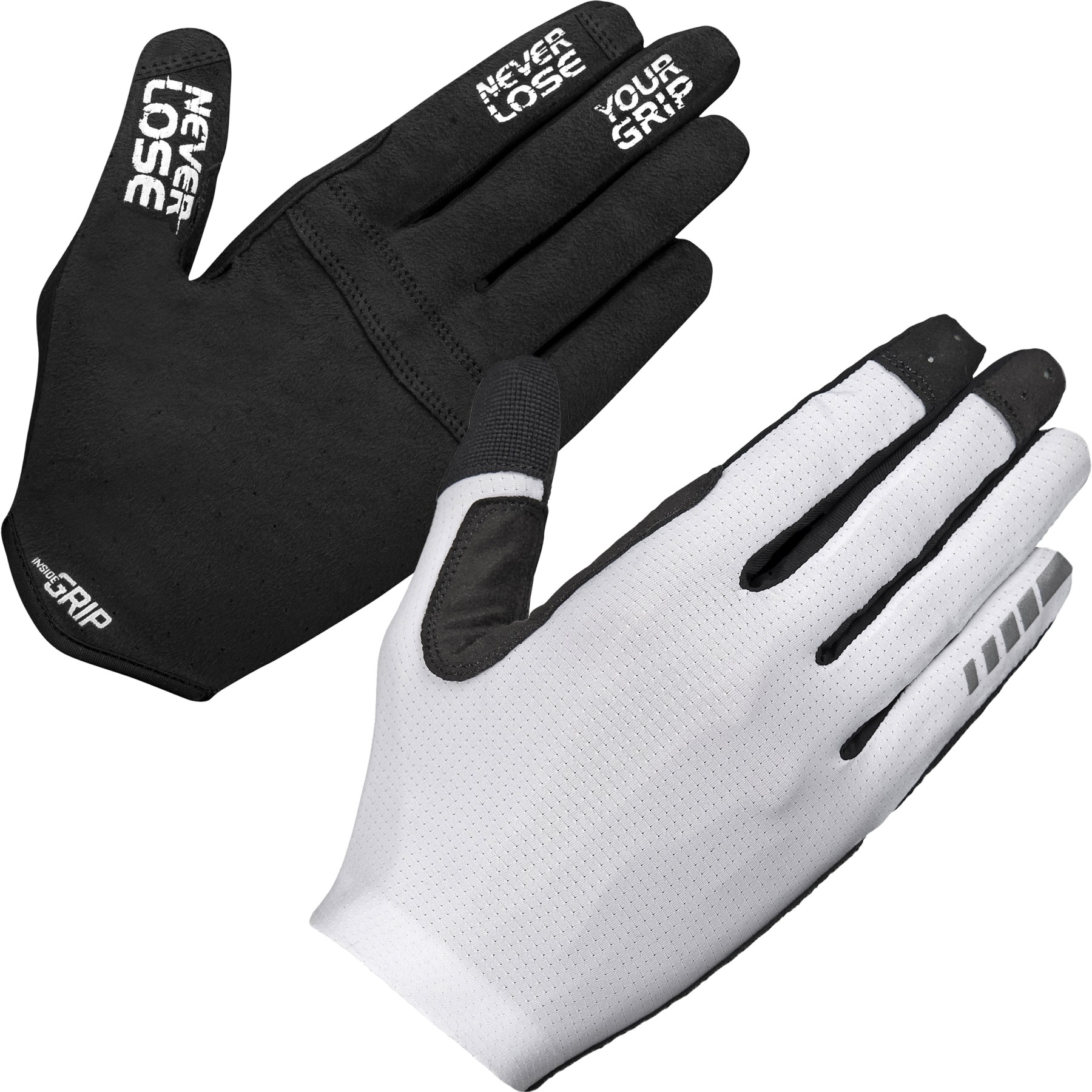 Picture of GripGrab Aerolite InsideGrip™ Long Finger Gloves - White