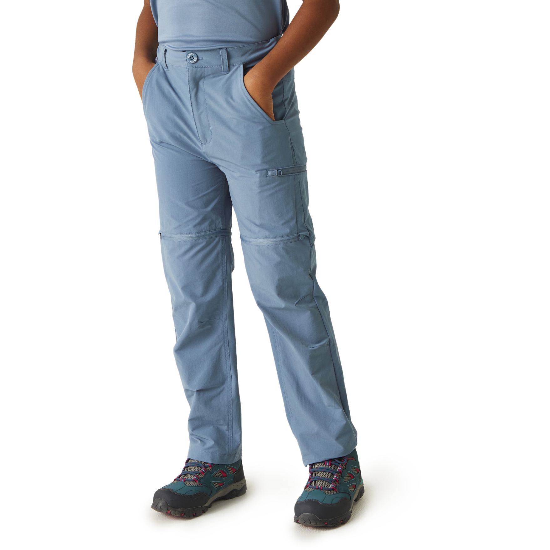 Photo produit de Regatta Pantalon Enfants - Highton Stretch Zip/Off - Coronet Blue Z61