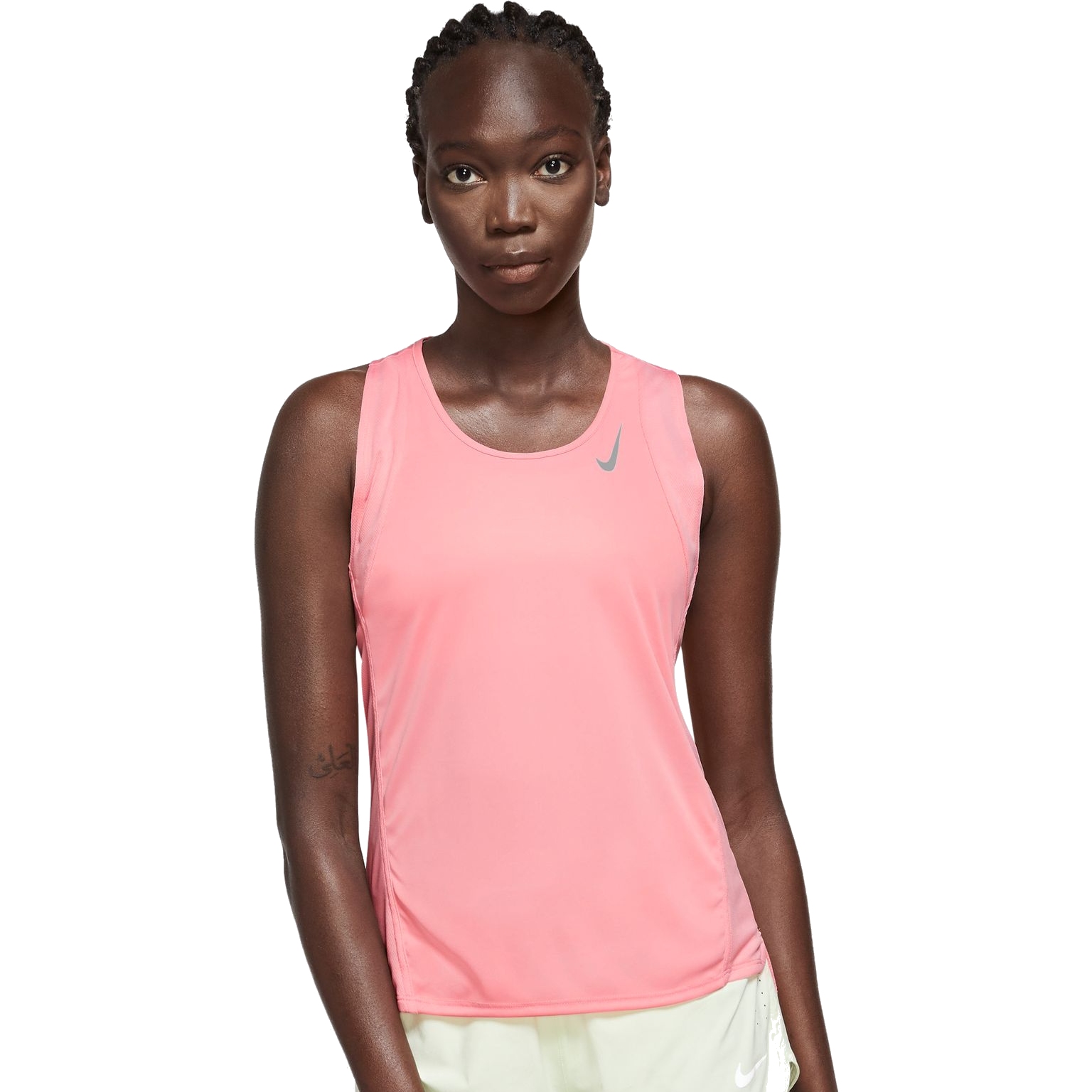 Picture of Nike Dri-Fit Race Running Singlet Women - coral chalk/reflective silver DD5940-611
