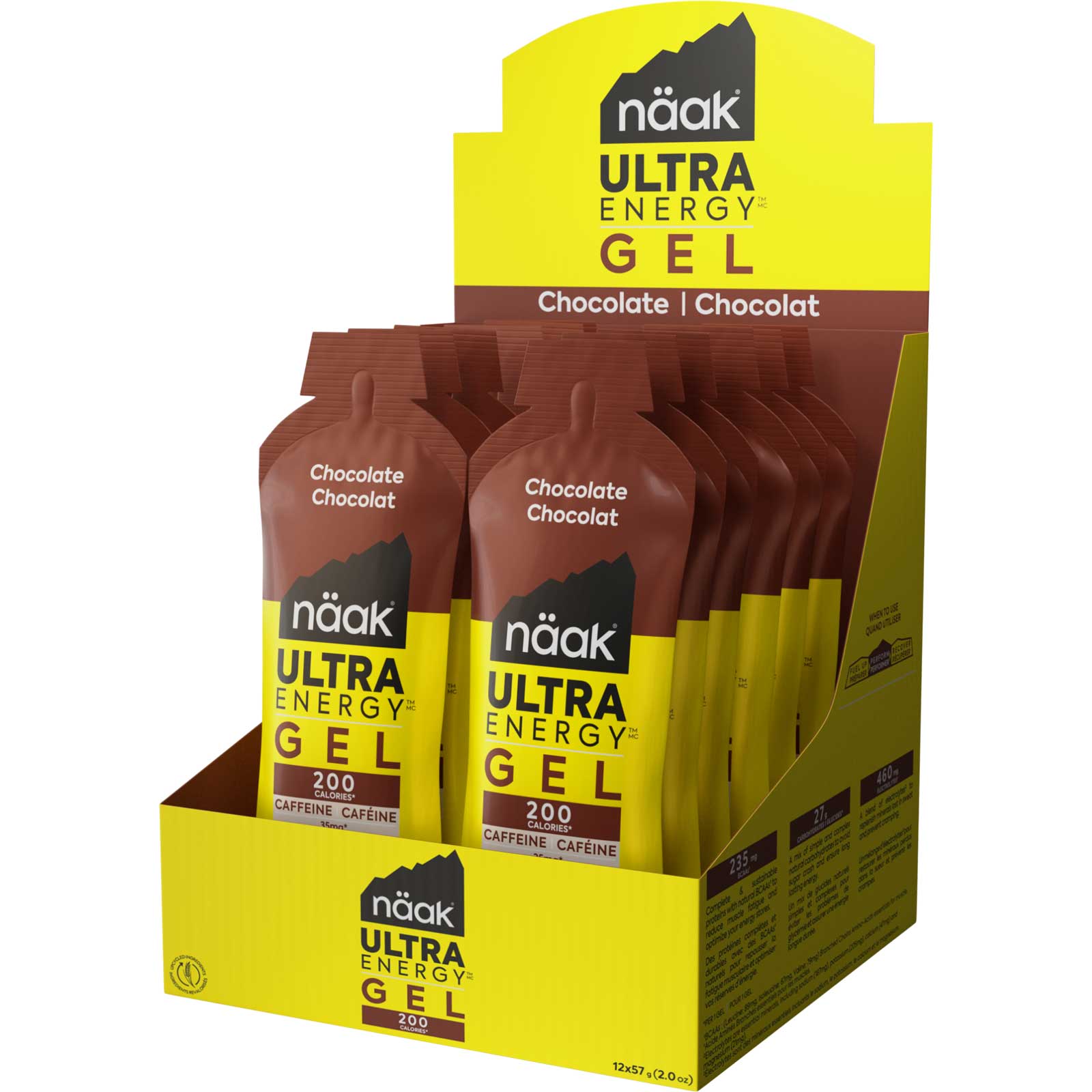Кофеиново-углеводный гель Näak Ultra Energy Gel - 12x57 г