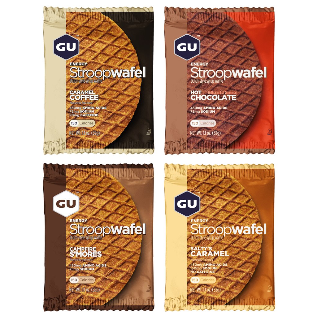 Produktbild von GU Stroopwafel - Kohlenhydrat-Sirupwaffel - 8x32g