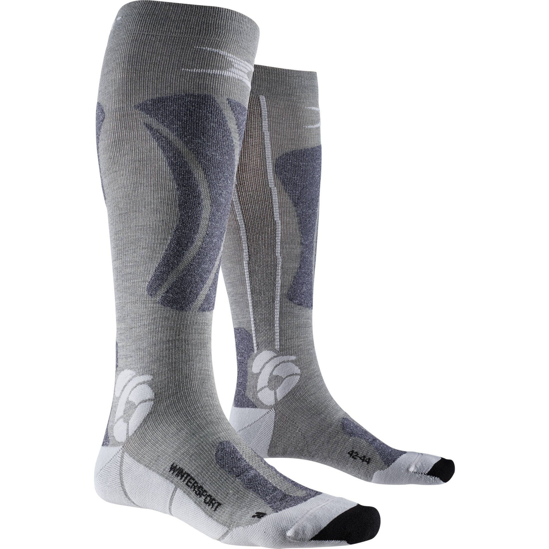 Picture of X-Socks Apani Wintersports Socks for Men - black/grey/white