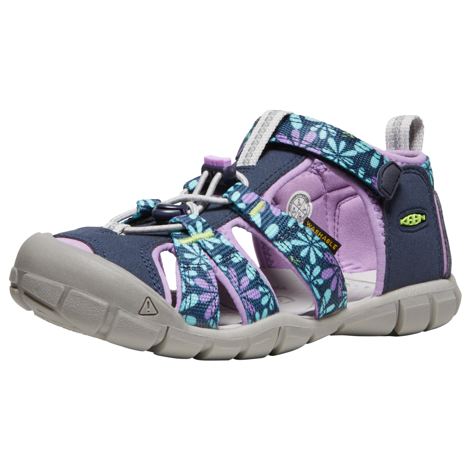 Picture of KEEN Big Kids&#039; Seacamp II CNX Youth Sandals - Black Iris/African Violet