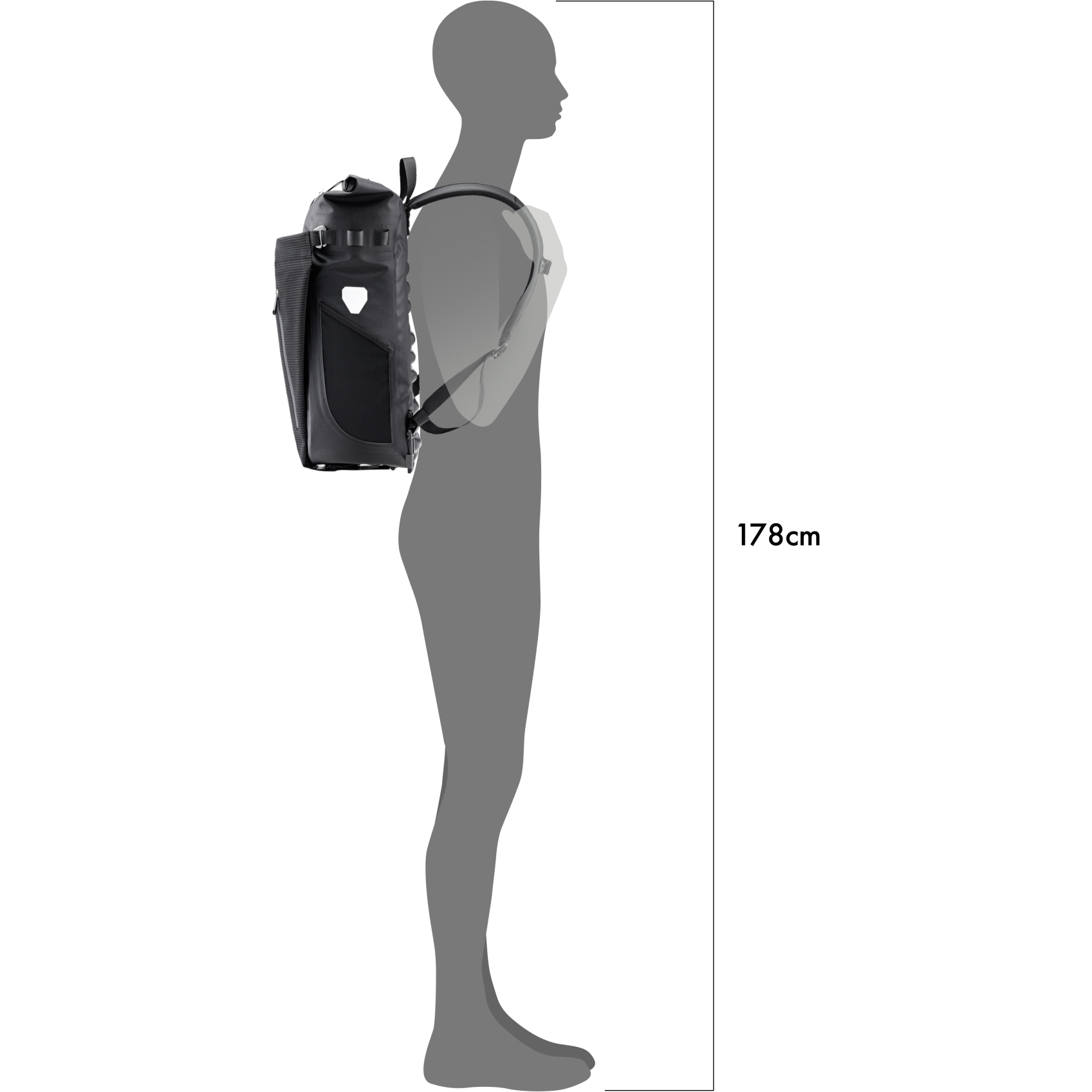 ORTLIEB Vario PS High Visibility - QL2.1 Bike Pannier / Backpack