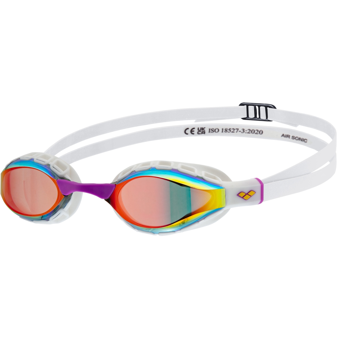 зеркальные очки для плавания arena Air Sonic Mirror - Золото/Белый
