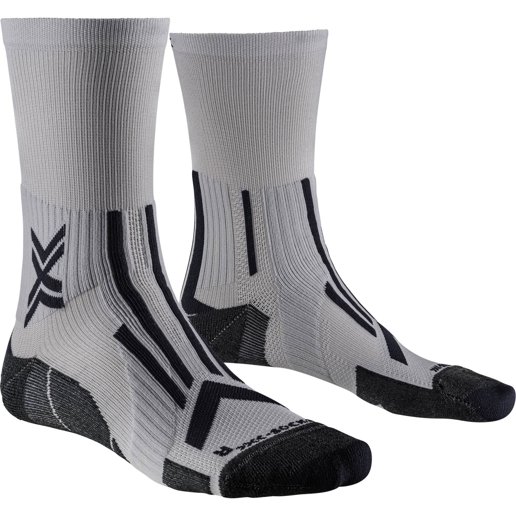 Picture of X-Socks Trailrun Perform Crew Socks - pearl grey/charcoal