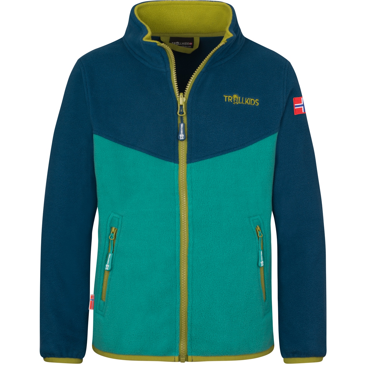 Produktbild von Trollkids Oppdal XT Jacke Kinder - Madeira Blue/Sea Green/Pear Green