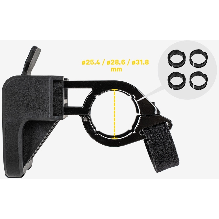 Topeak Fixer 8 Per Borse Manubrio Bici | Sistema QuickClick | Con Attacchi Per Computer E Luce - Foto 2