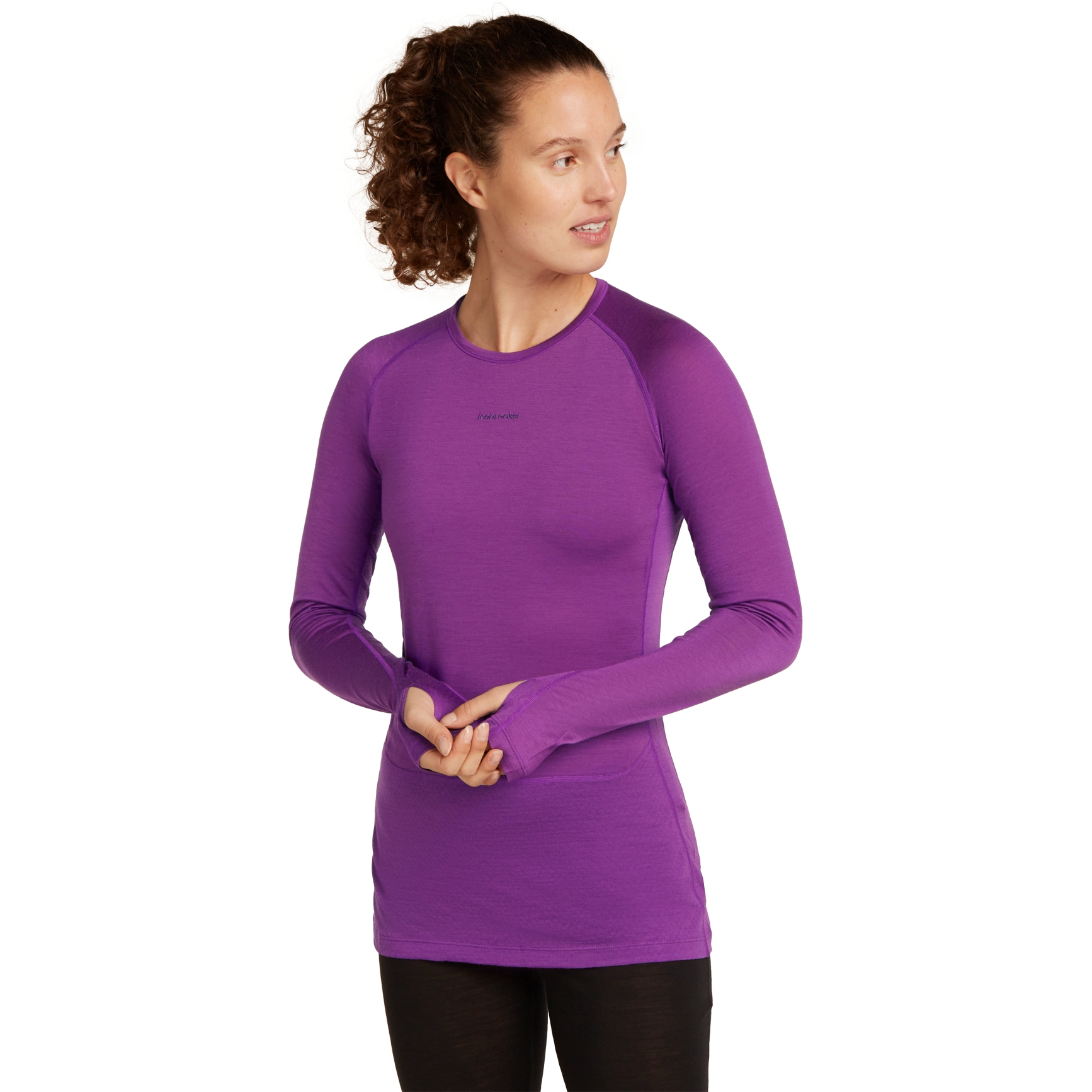 Bild von Icebreaker Merino 125 ZoneKnit™ Thermo-Langarmshirt mit Rundhalsausschnitt Damen - Passion