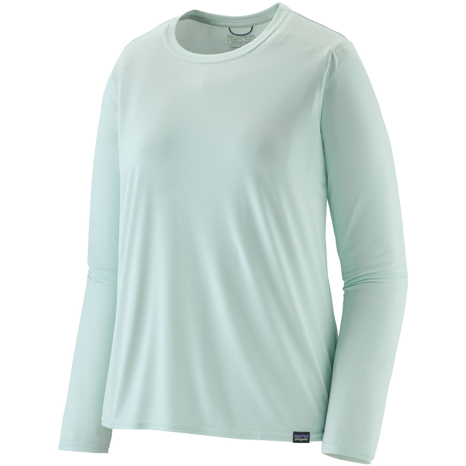 Productfoto van Patagonia Capilene Cool Daily Shirt met Lange Mouwen Dames - Wispy Green - Light Wispy Green X-Dye