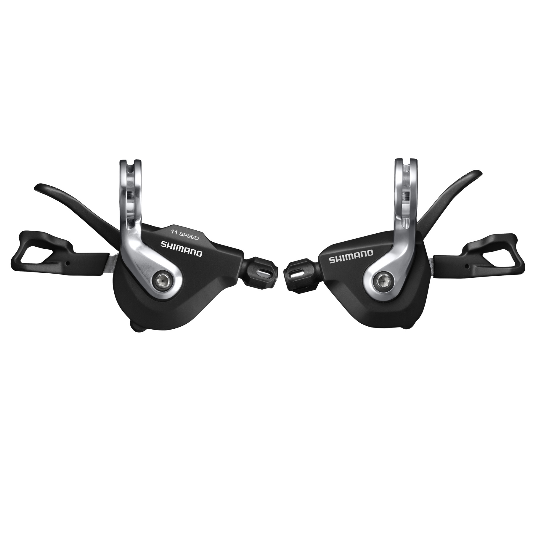 Image of Shimano SL-RS700 Rapidfire Plus Flatbar Shift Lever - Clamp Band Type - 2x11-speed - Pair - black