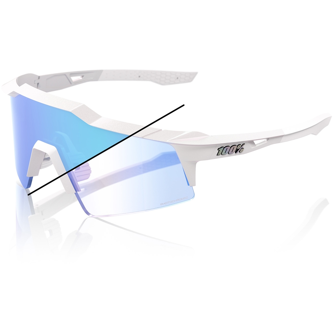 Bild von 100% Speedcraft SL Brille - Photochromic - Bastille / Blue Mirror