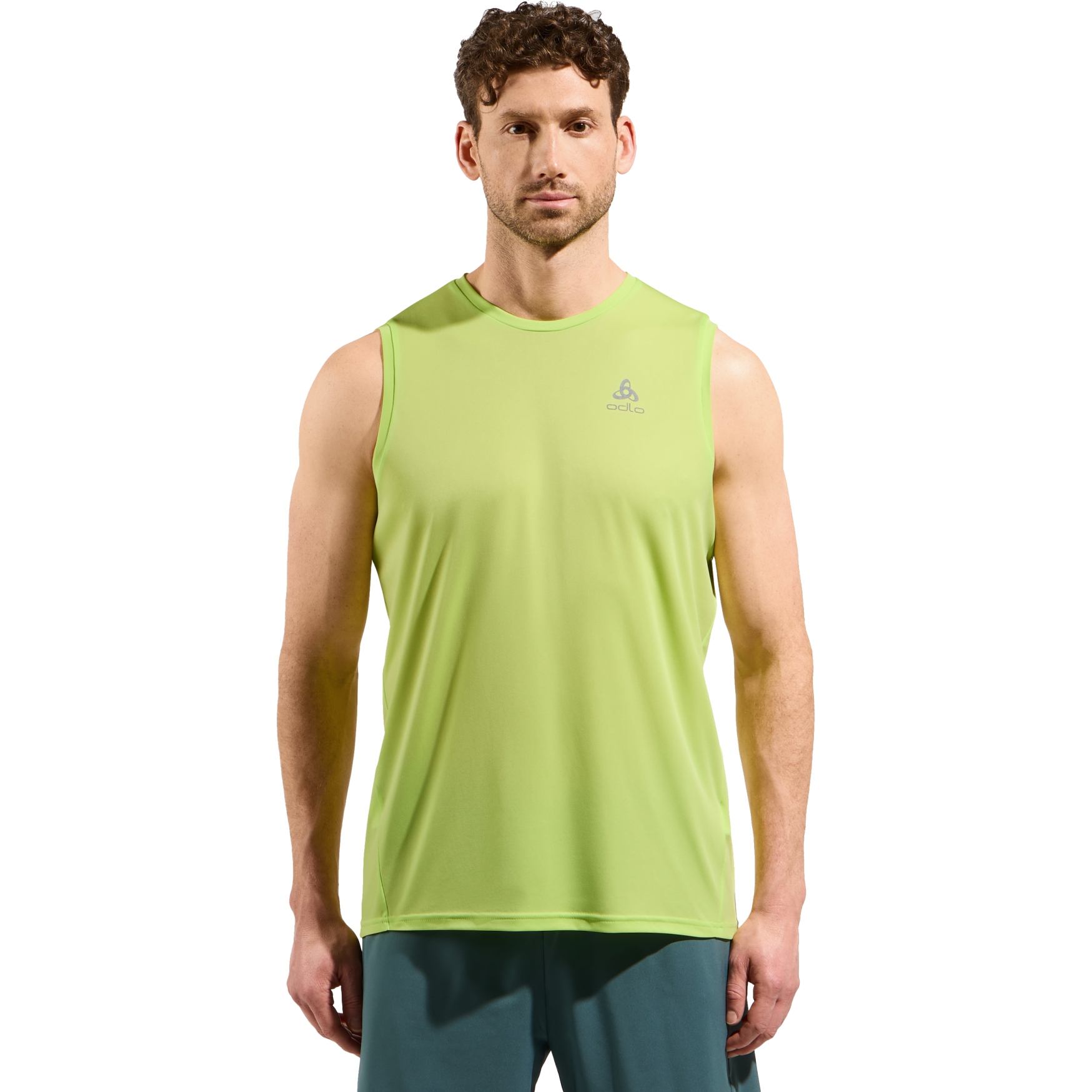 Photo produit de Odlo T-Shirt sans Manches Running Homme - Essentials - sharp green