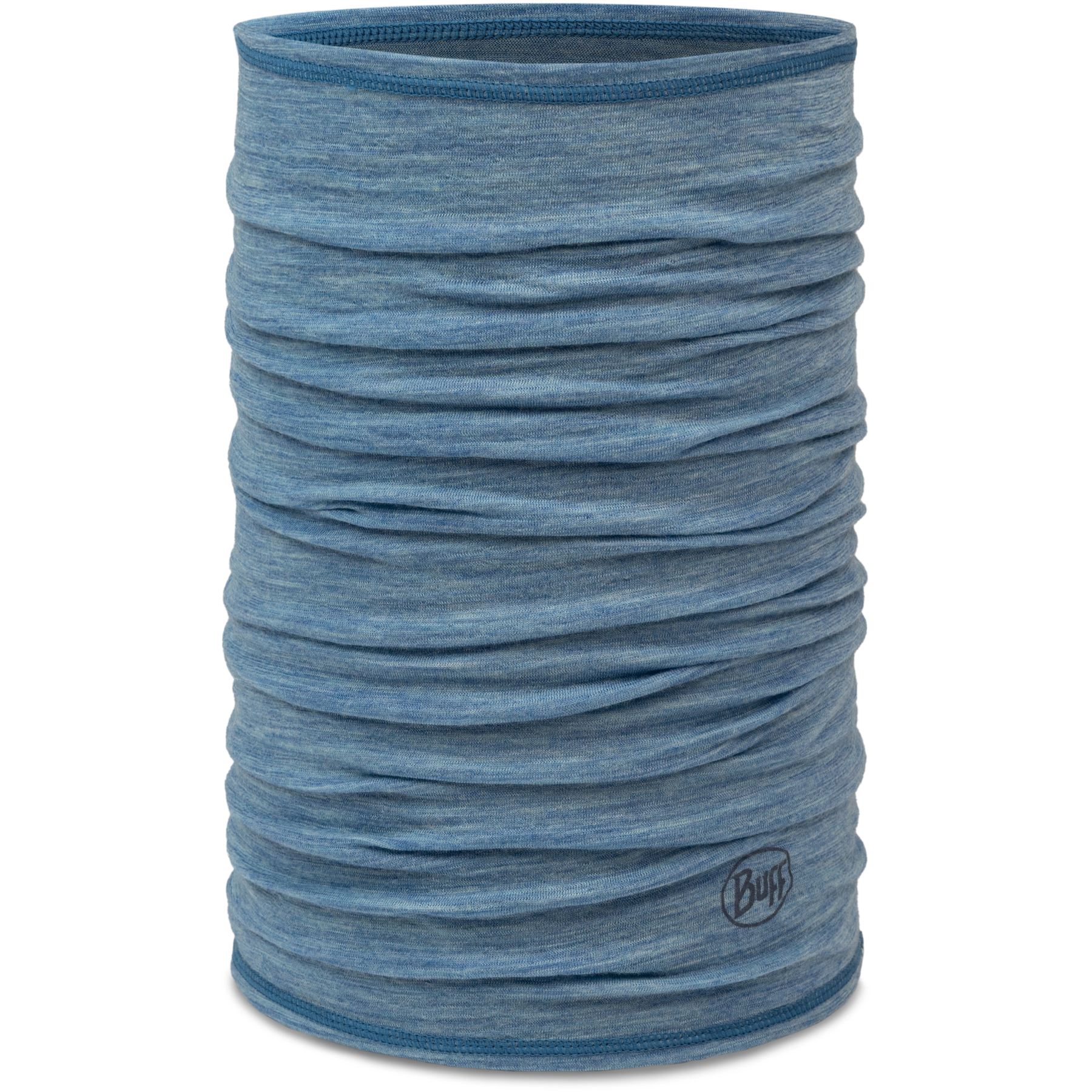 Легкая многофункциональная ткань Buff® Merino - однотонного голубого цвета