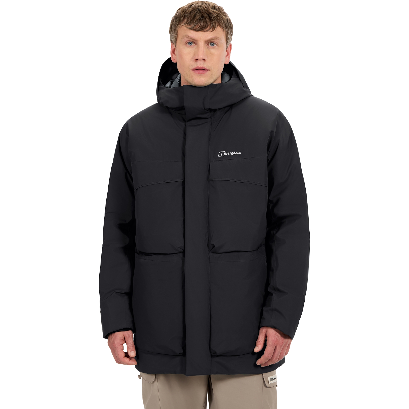 Мужская парка-пуховик Berghaus Fernly Gore-Tex - Черный как смоль