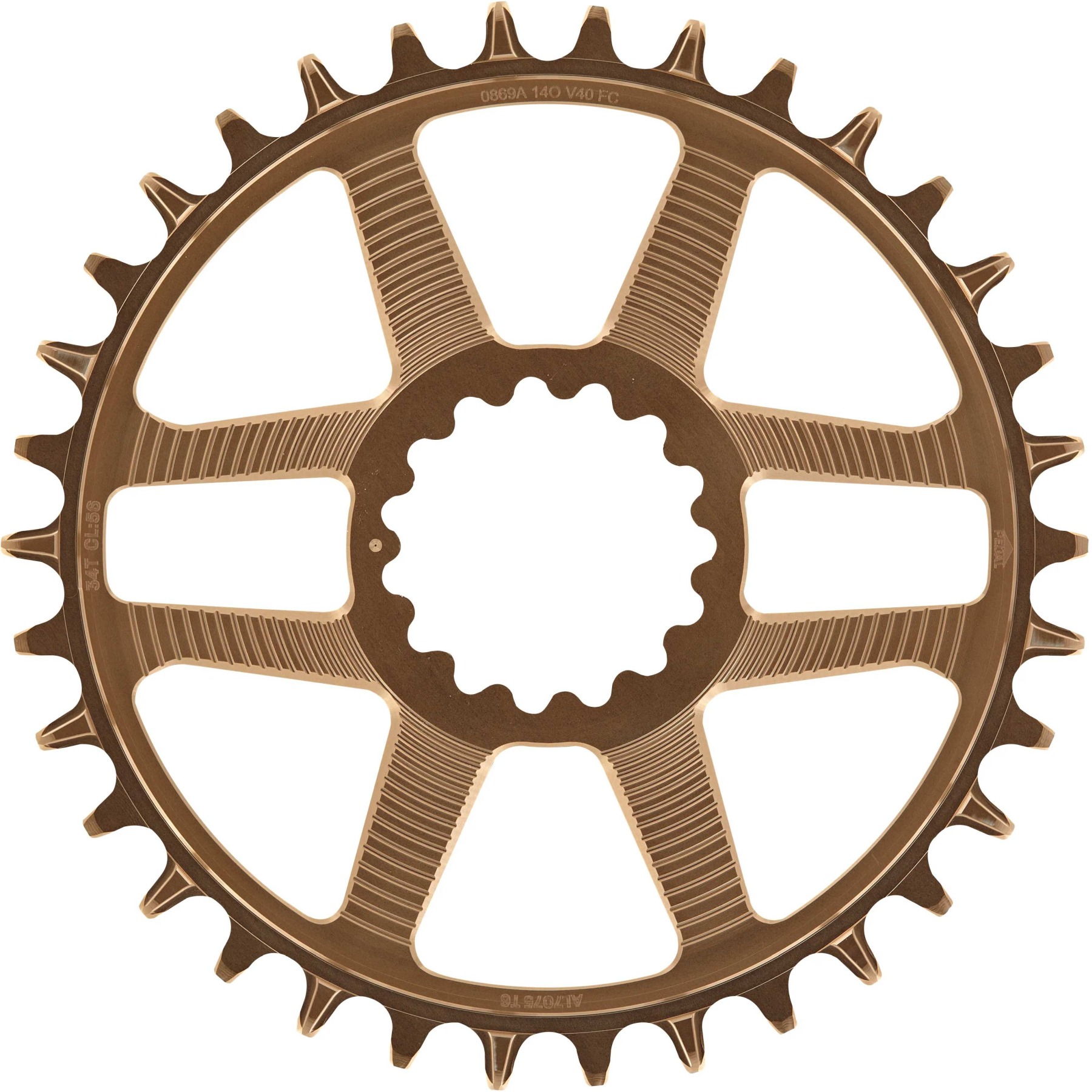 Produktbild von e*thirteen Helix R Direct Mount Kettenblatt | 11/12-Gang | Boost/SuperBoost - bronze