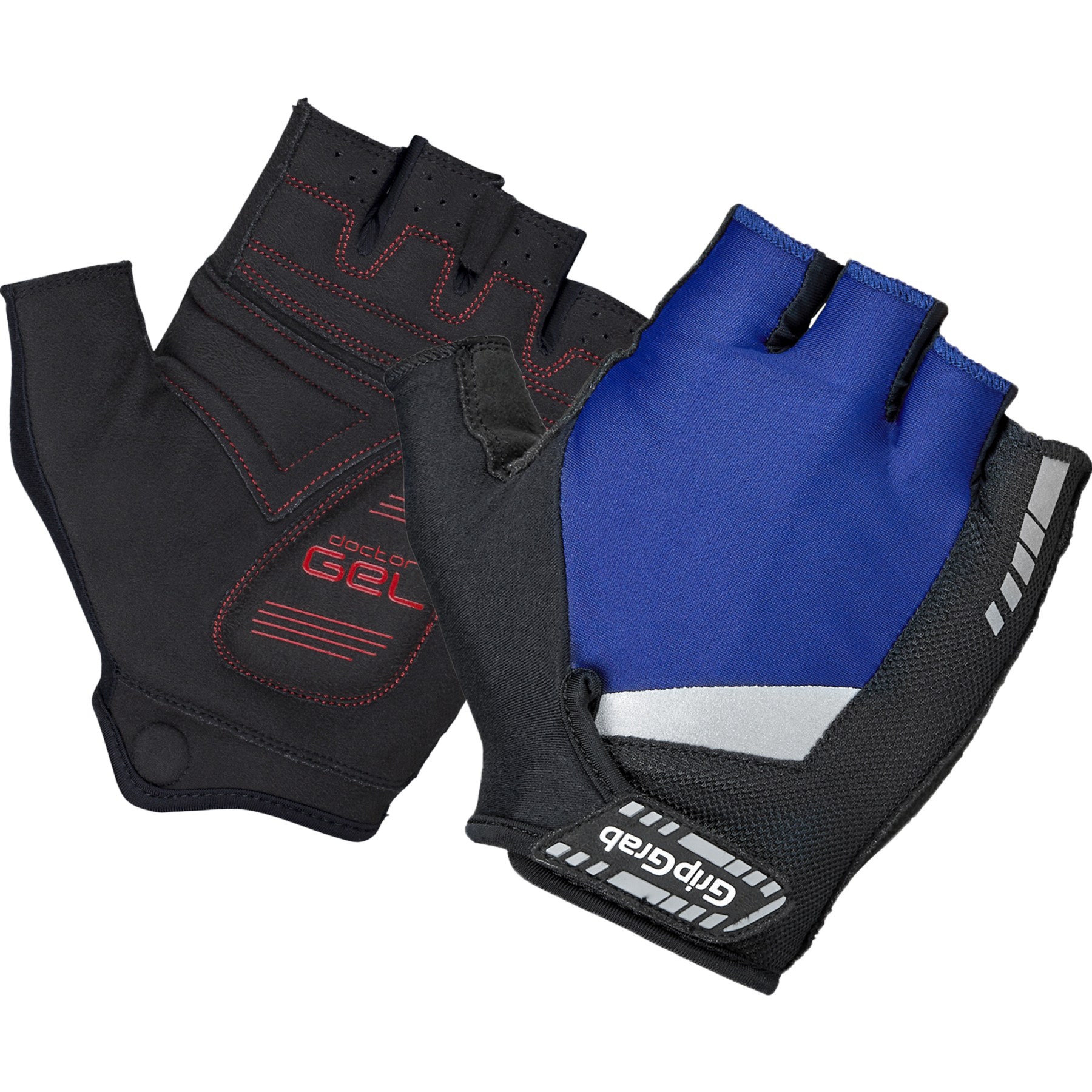 Image of GripGrab SuperGel Padded Short Finger Gloves - Navy Blue