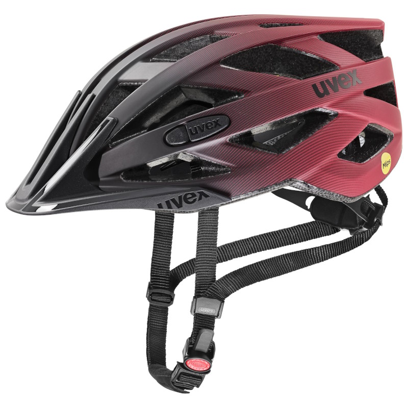 Photo produit de Uvex Casque - i-vo cc MIPS - noir-rouge mat