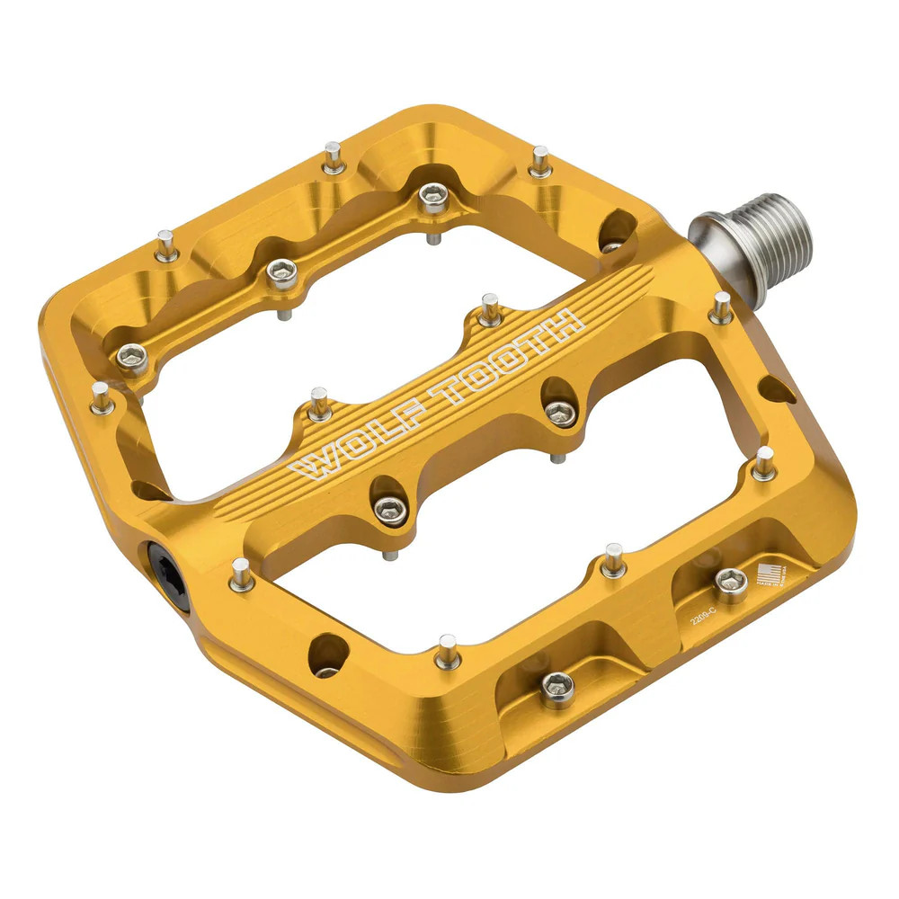 Picture of Wolf Tooth WAVEFORM Flat Pedals - Large - gold