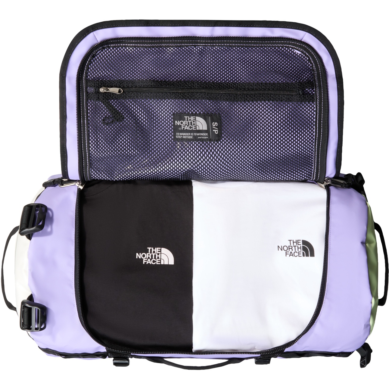The North Face Base Camp Duffel - Small - High Purple/Astro Lime 
