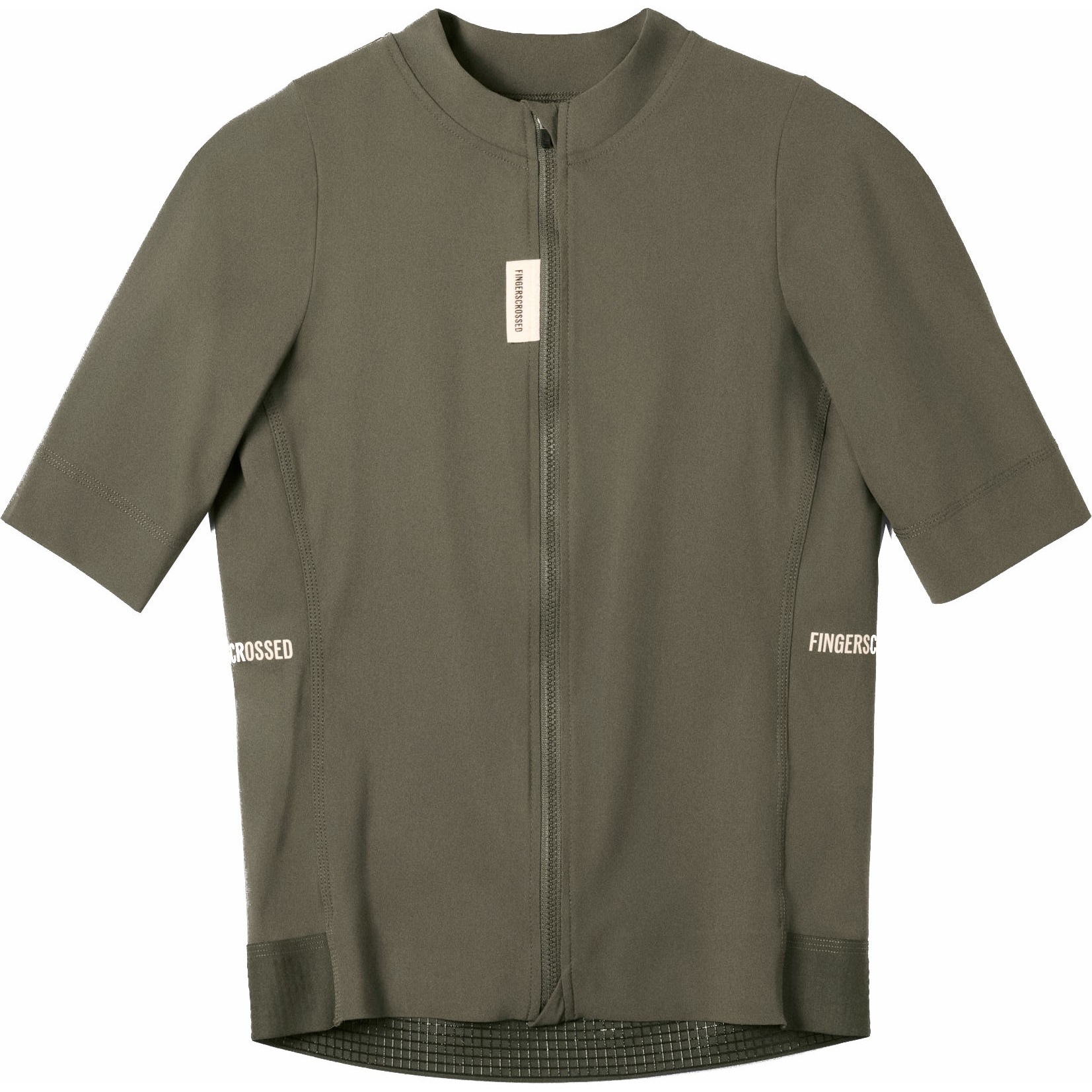 Photo produit de FINGERSCROSSED Maillot Manches Courtes Homme - Road - Olive