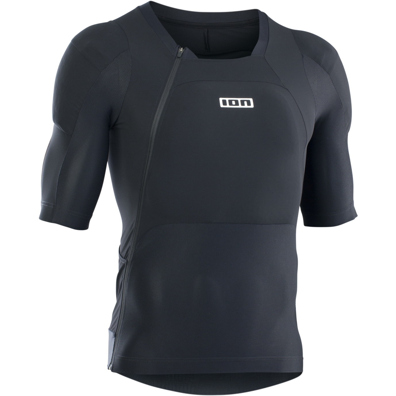 Image of ION Bike Protection Wear Short Sleeve Shirt AMP - Black