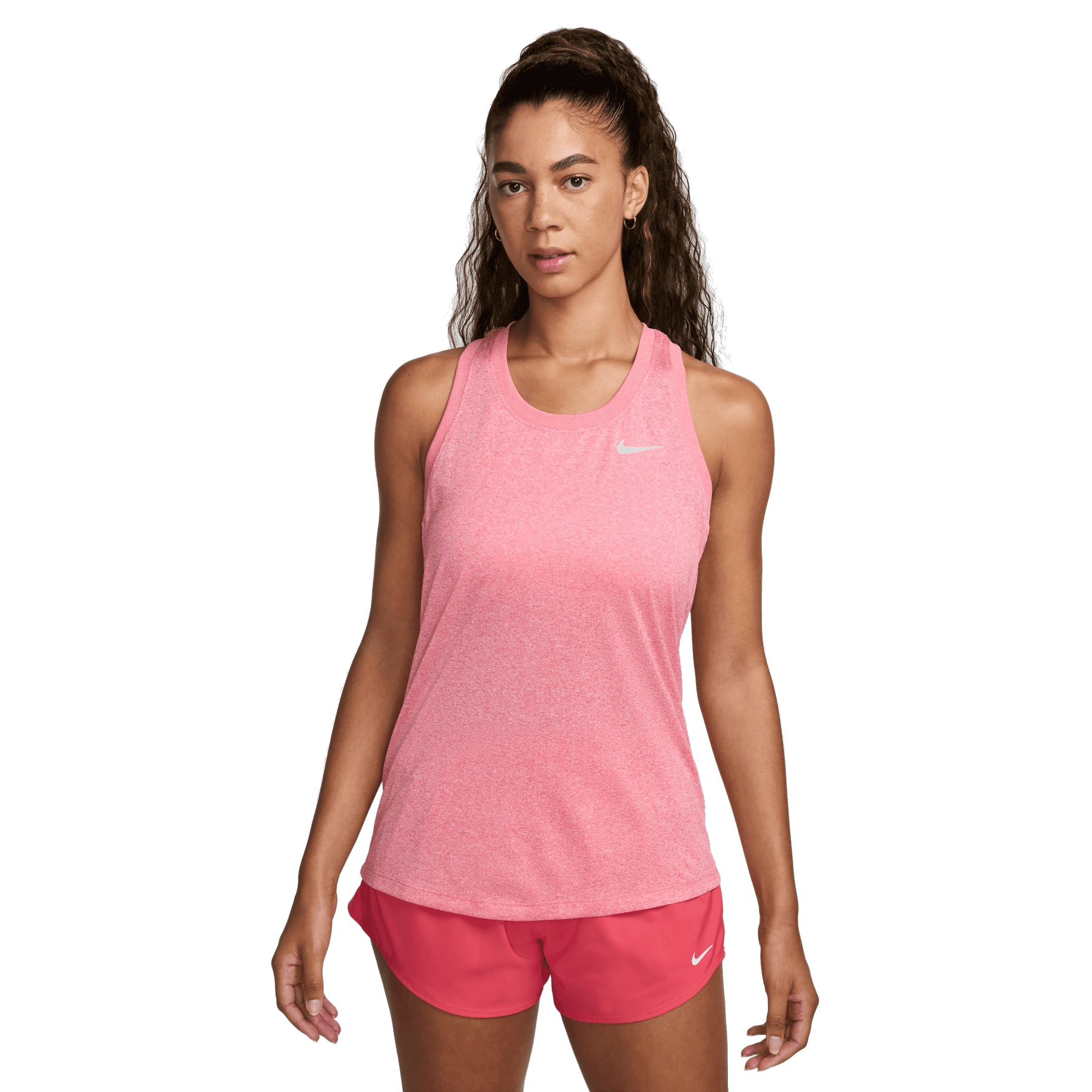 Nike Dri Fit Racerback Tank Women aster pink pure heather DX0706 629 BIKE24