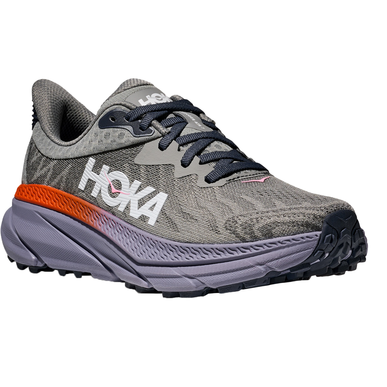 Женские кроссовки для бега Hoka Challenger 7 - галактический серый / дикий индиго