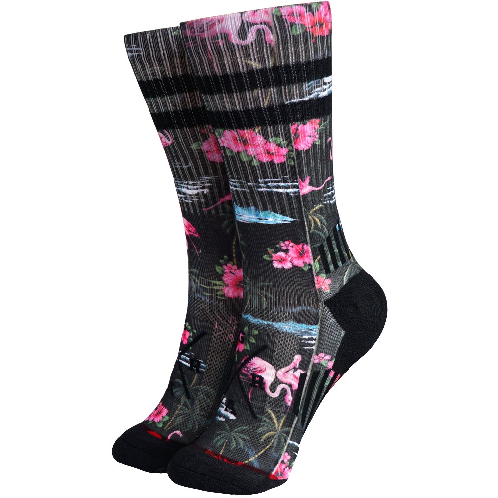 Image of Loose Riders Technical Socks - Pink Flamingos