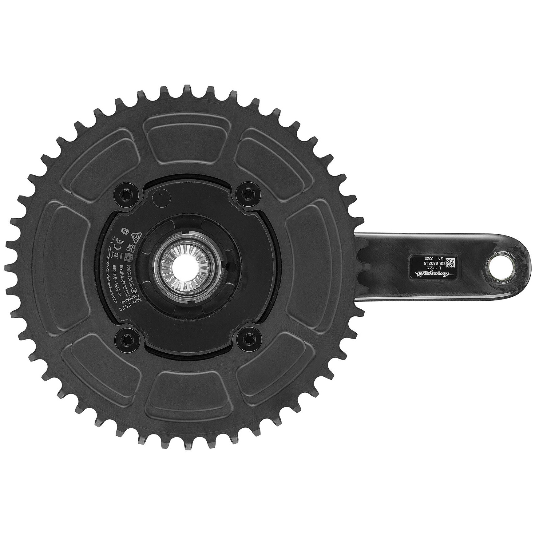 Paire de Manivelles Campagnolo Super Record X 1X13 Ultra Torque (Sans Plateau) Noir