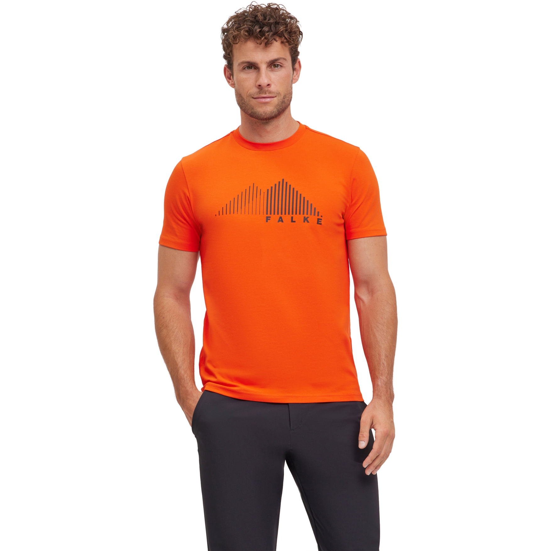 Мужская футболка с графическим принтом Falke TK - samba orange 8182