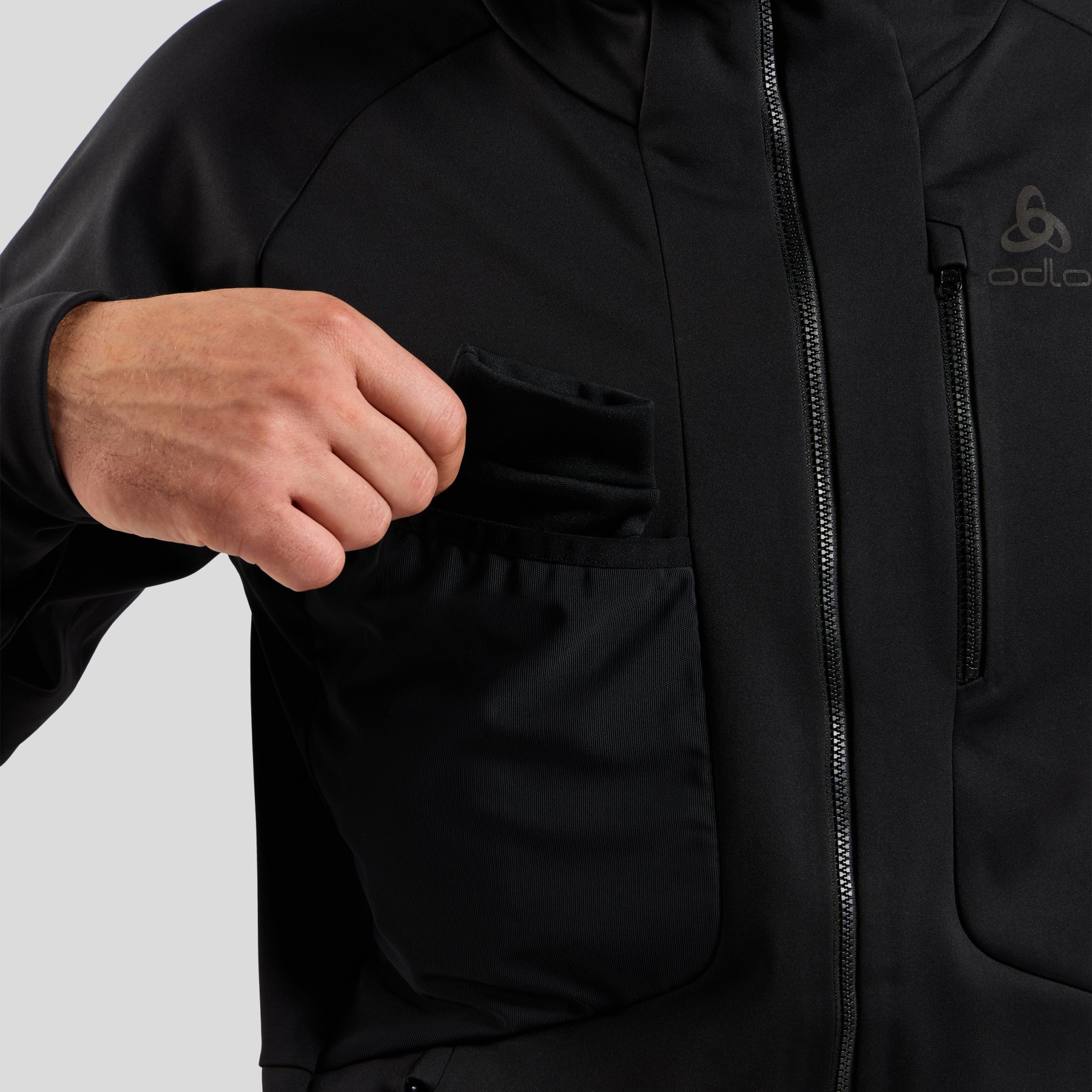 Odlo Zeroweight X-Warm Windproof Cross-Country Jacket Men - black