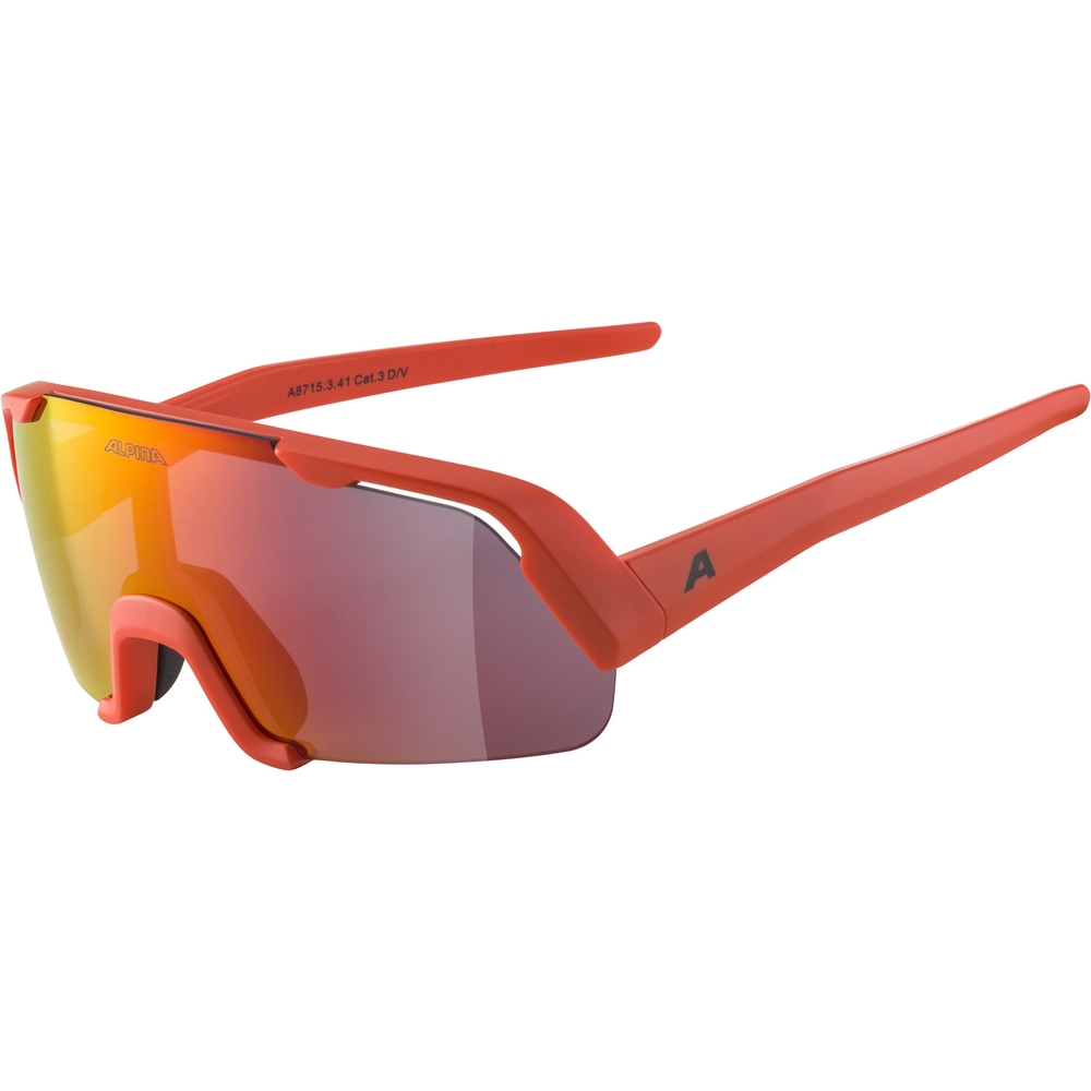 Produktbild von Alpina Rocket Youth Brille für Jugendliche - pumking-orange matt / yellow mirror