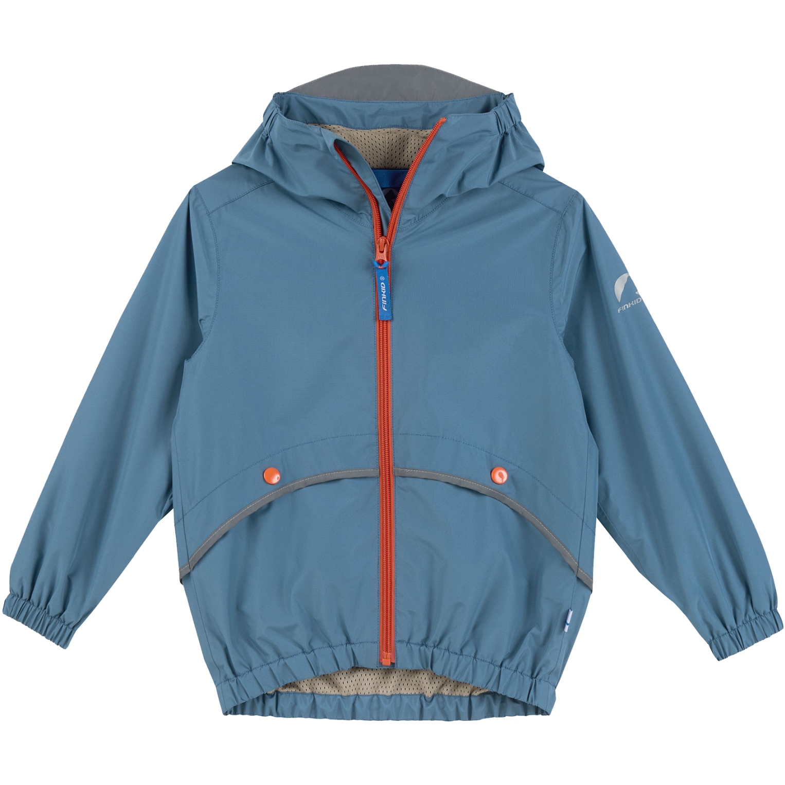 Picture of Finkid TIMI AIR Rain Jacket Kids - bluestone