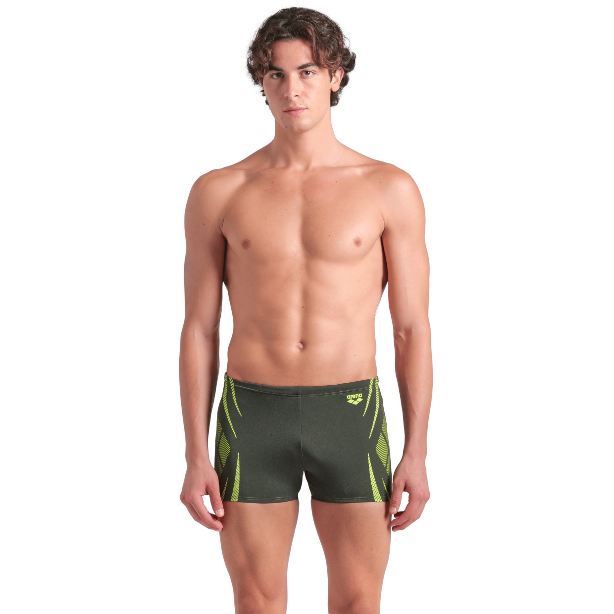 Produktbild von arena Performance Poseidonia Badehose Herren - Dark Sage/Artic Lime