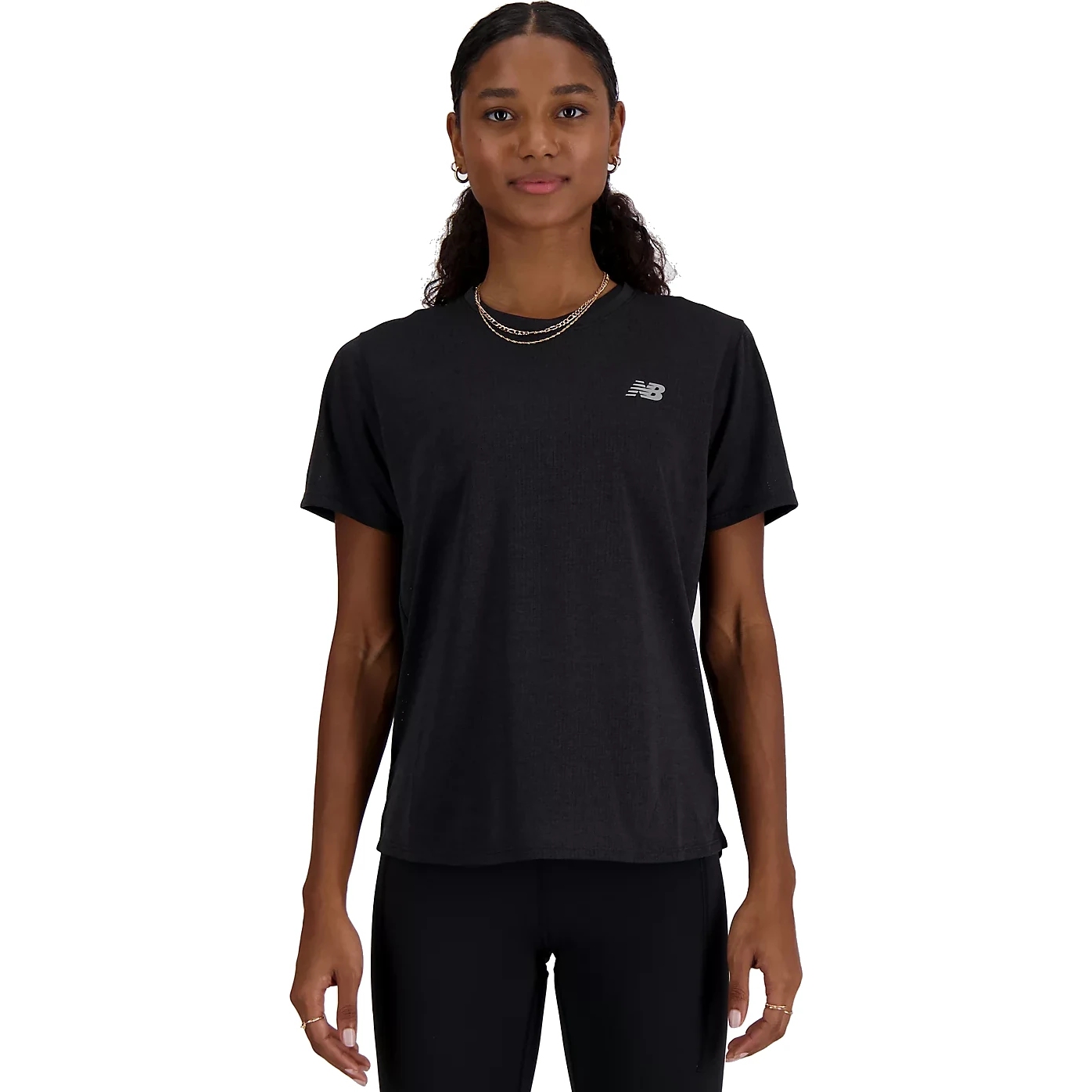 Produktbild von New Balance Athletics T-Shirt Damen - Black Heather