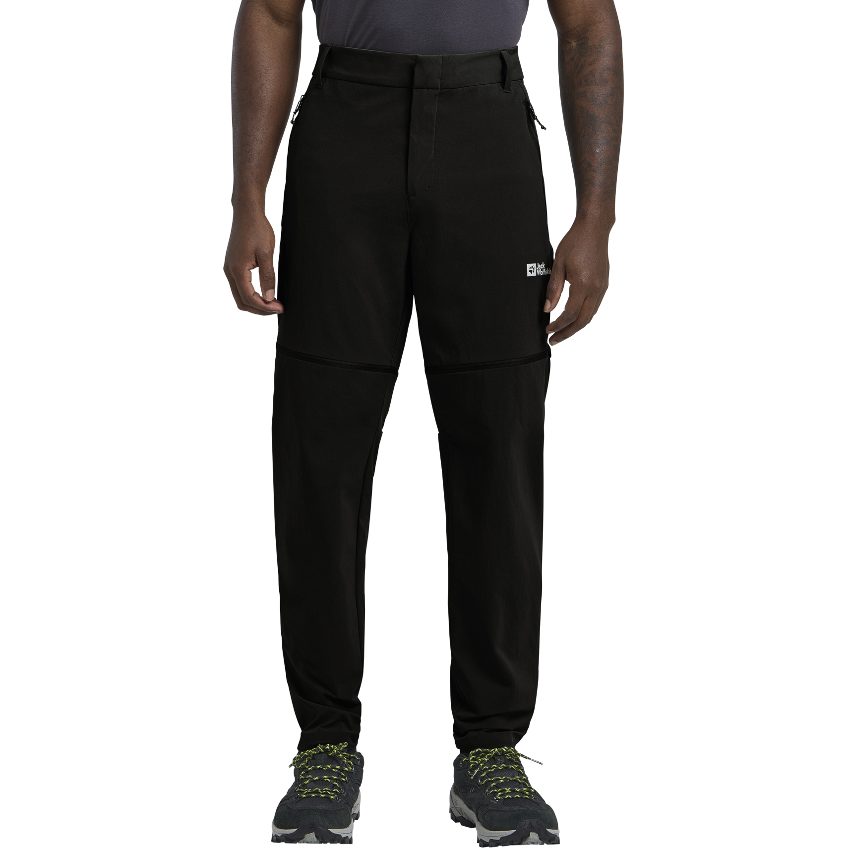 Produktbild von Jack Wolfskin Hikeout Zip Away Hose Herren - regular - schwarz