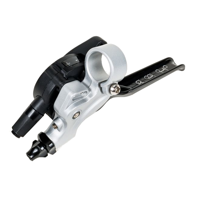 Picture of Brompton Gear Lever 2-speed (left) with integrated Brake Lever - silver