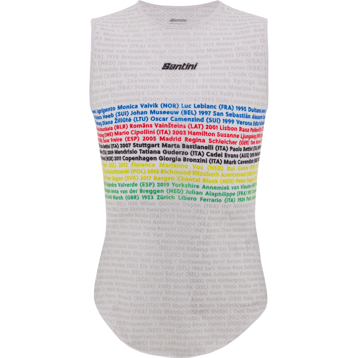 Picture of Santini UCI Official World Champion Baselayer RE002GLLCHAMP - print