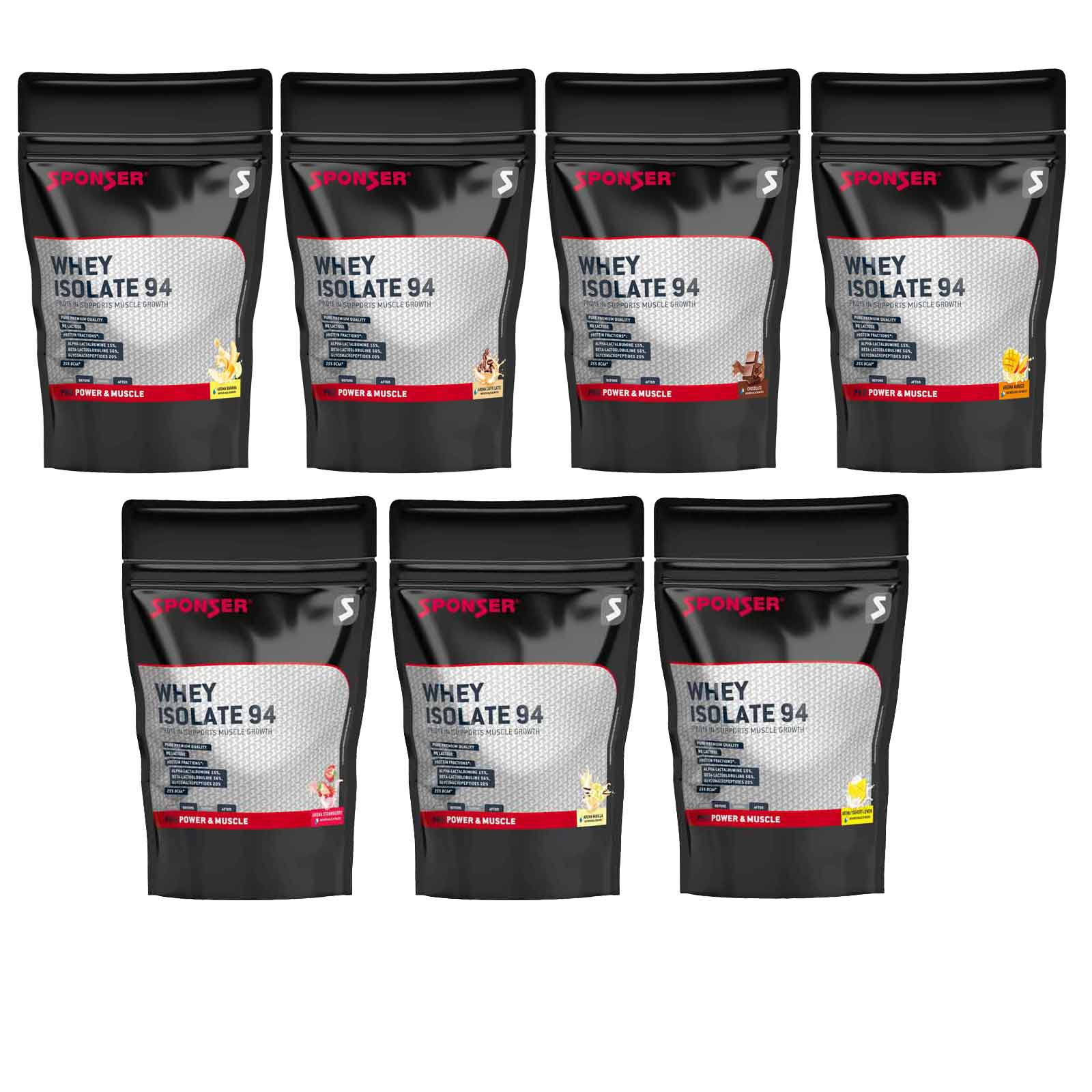Picture of SPONSER Whey Isolate 94 - Protein Beverage Powder - 1500g