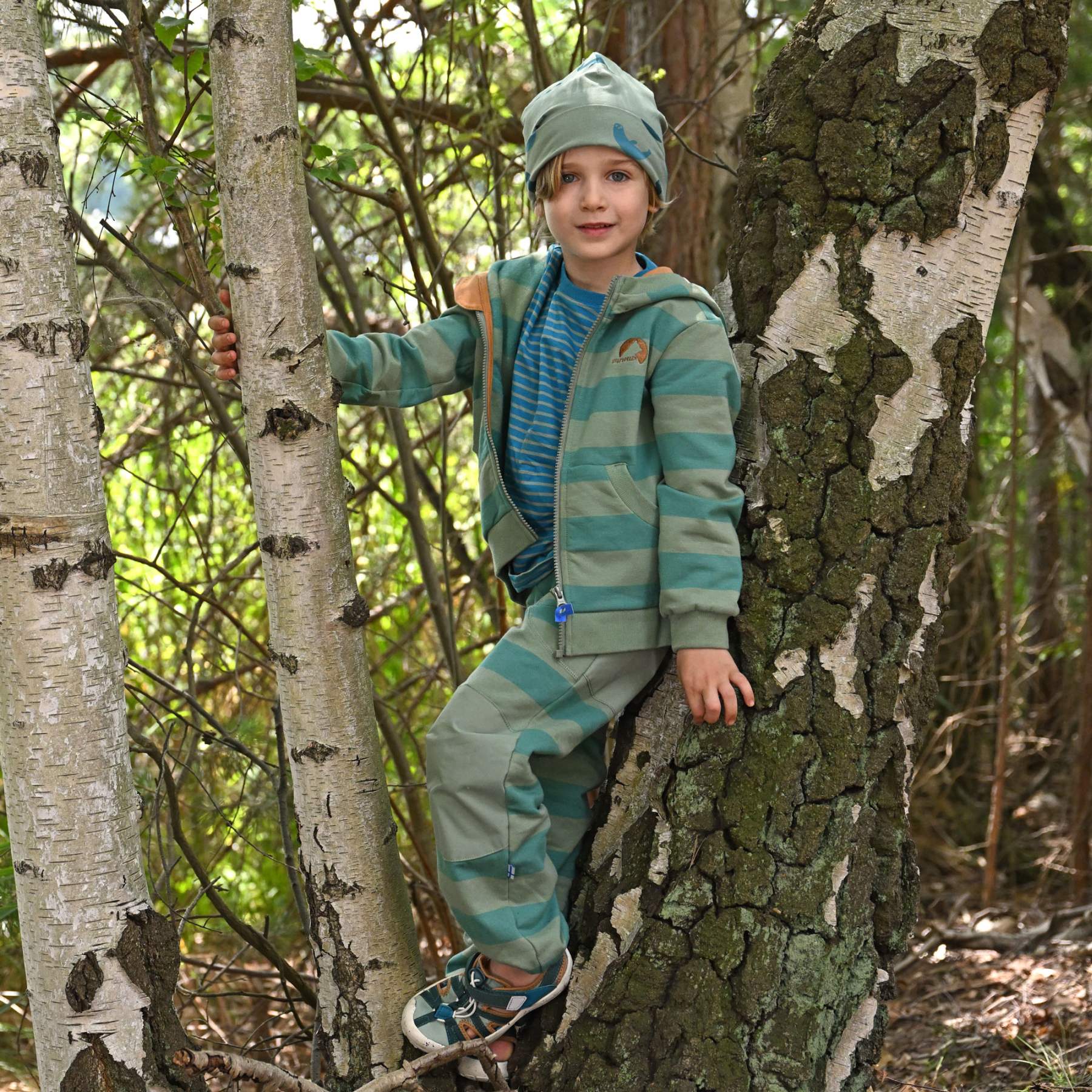 Finkid LAIVA Zip-In Innenjacke Sweatjacke Kinder raspberry/fox