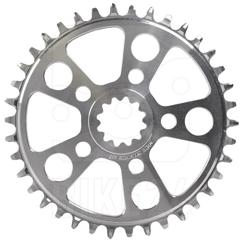 Productfoto van White Industries ENO TSR Narrow Wide Singlespeed Chainring - polished silver