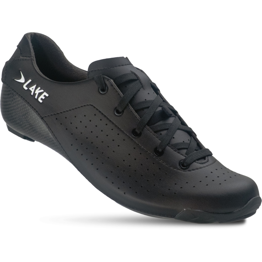 Lake CX400L Road Shoes Men - X Wide - black/white | BIKE24