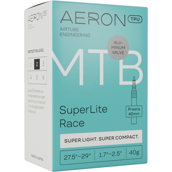 Photo produit de Aeron Chambre à Air - SuperLite Race MTB - 27.5/29&quot; | 1.7-2.5&quot; - SV