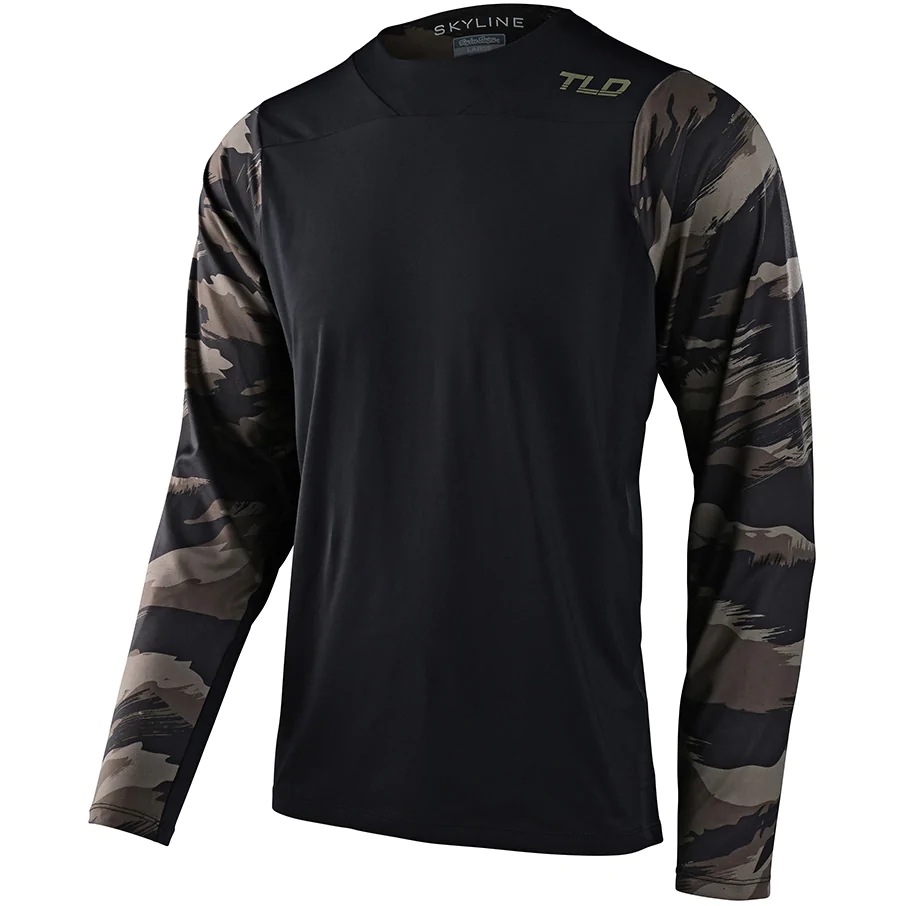 Productfoto van Troy Lee Designs Skyline Long Sleeve Chill Jersey - hide out black